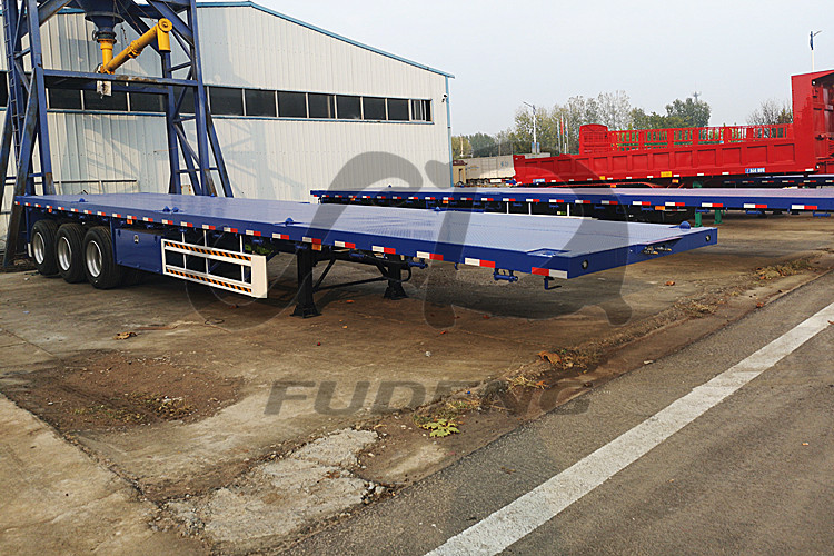 good price Chinese 40ft flatbed container trailer