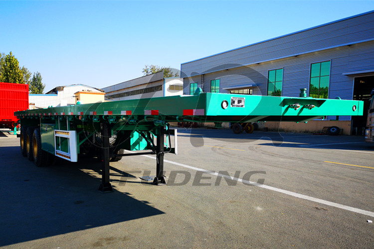 Hot sale Chinese 3 axles 40ft flatbed trailer manufactures