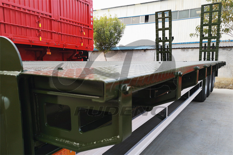 100tons heavy duty low loader trailer