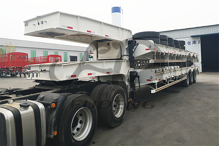 fudeng brand 80tons capacity low bed truck