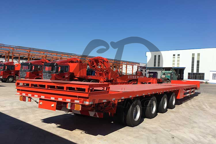 Hydraulic Steering Extendable Windmill Blade Flatbed Trailer